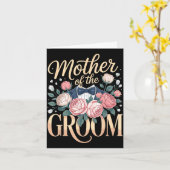 Moeder van de bruidegom mama kaart (Gele Bloem)