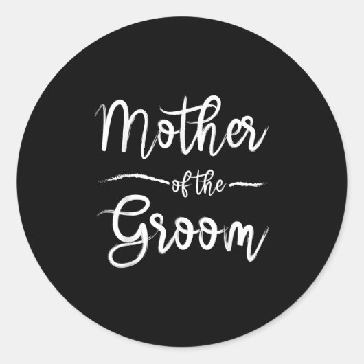 Moeder van de bruidegom Matching bruidsmeisjesfees Ronde Sticker (Voorkant)
