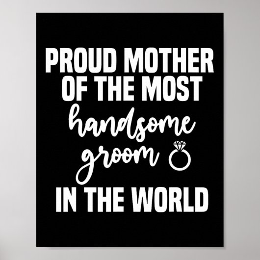 Moeder van de bruidegom meest knappe Moederdag wo Poster (Voorkant)