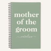 Moeder van de Bruidegom Minimaal Moderne Naam | Sa Notitieboek (Voorkant)