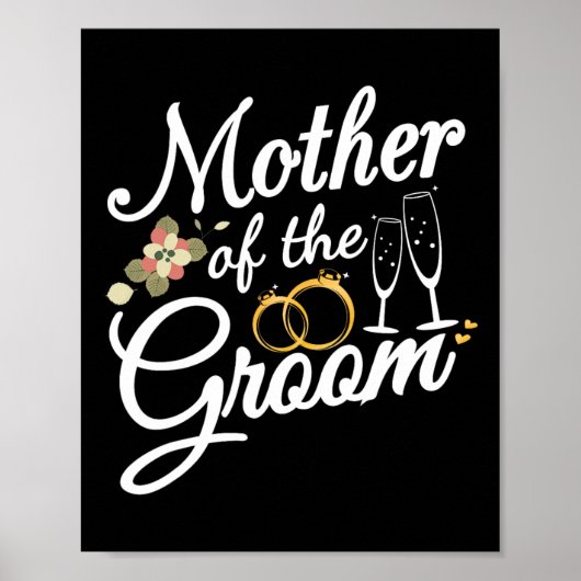 Moeder van de bruidegom moeder geschenken voor bru poster (Voorkant)