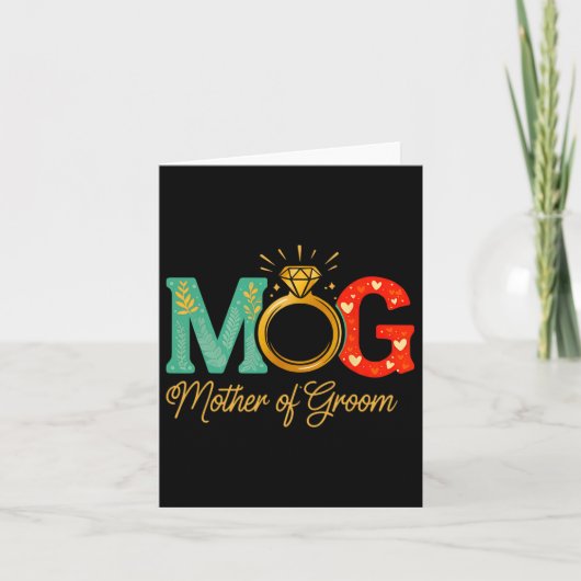 Moeder van de bruidegom Moederdag vrouwen moeder Kaart (Voorkant)