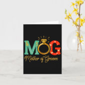 Moeder van de bruidegom Moederdag vrouwen moeder Kaart (Gele Bloem)