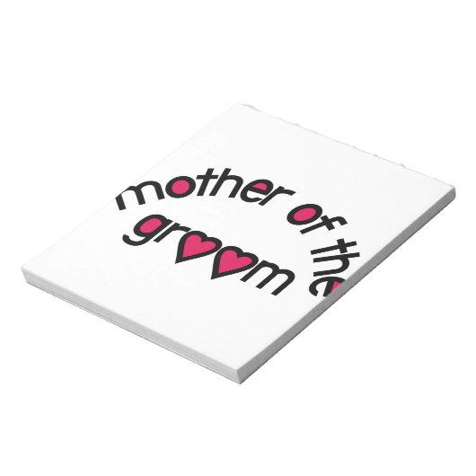 Moeder van de bruidegom notitieblok (Linkerzijde)