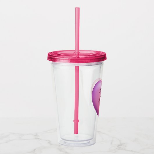 Moeder van de bruidegom Pink Bridal Party geperson Acryl Drinkbeker (Rechts)