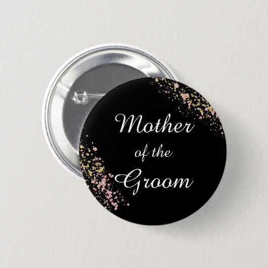 Moeder van de bruidegom ronde button 5,7 cm (Voorkant /achterkant)