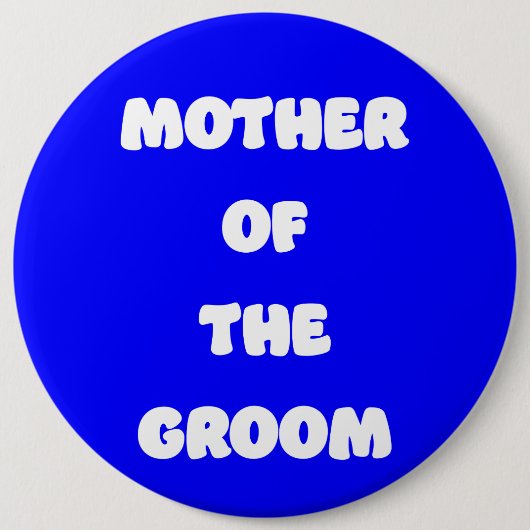 Moeder van de Bruidegom Ronde Button 6,0 Cm (Voorkant)