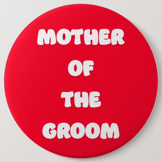 Moeder van de bruidegom ronde button 6,0 cm (Voorkant)