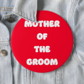 Moeder van de bruidegom ronde button 6,0 cm (In situ)