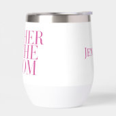 Moeder van de bruidegom Roze Modern Elegant Custom (Links)