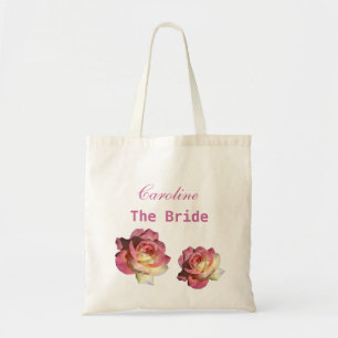 Moeder van de bruidegom rozen bloemen bruid huweli tote bag
