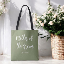 Moeder van de Bruidegom Sage Groene Tote Tas