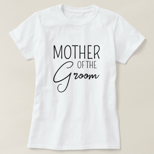 Moeder van de bruidegom - Schattigee bijpassende f T-shirt (Design voorkant)