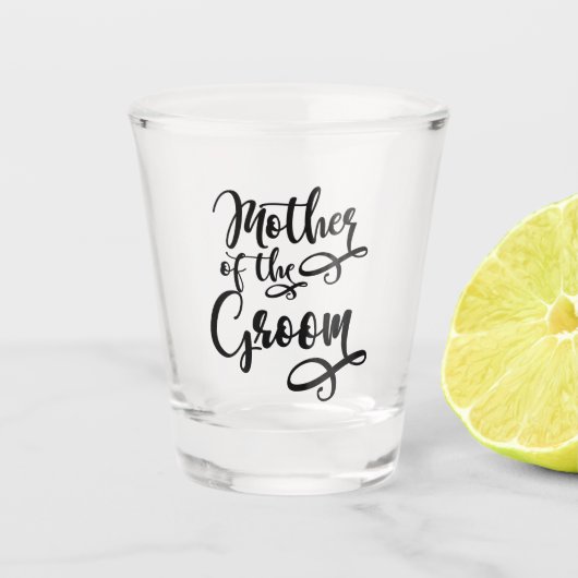 Moeder van de bruidegom shot glas (Voorkant)