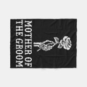 Moeder van de bruidegom skelet gothic Bachelor Wed Fleece Deken (Voorkant (Horizontaal))