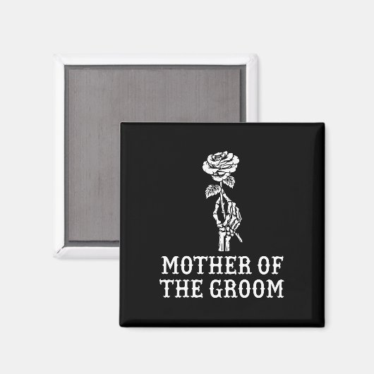 Moeder Van De Bruidegom Skelet Gotische Bachelor B Magneet (Voorkant / Achterkant)