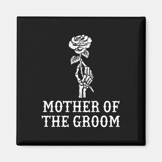 Moeder Van De Bruidegom Skelet Gotische Bachelor B Magneet (Voorkant)