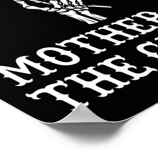 Moeder Van De Bruidegom Skelet Gotische Bachelor B Poster (Hoek)