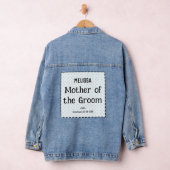 Moeder van de Bruidegom Stijlvolle Huwelijk Persoo Denim Jacket (Hangar)
