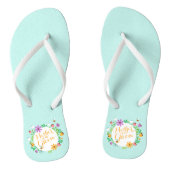 Moeder van de bruidegom trouwdag | Flip Flops (Voetbed)