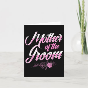 Moeder van de bruidegom trouwdag vrijgezellenfeest kaart