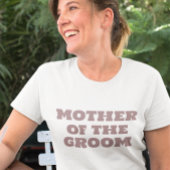 Moeder van de BRUIDEGOM Zwart Bruiloft T-shirt