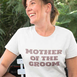 Moeder van de BRUIDEGOM Zwart Bruiloft T-shirt