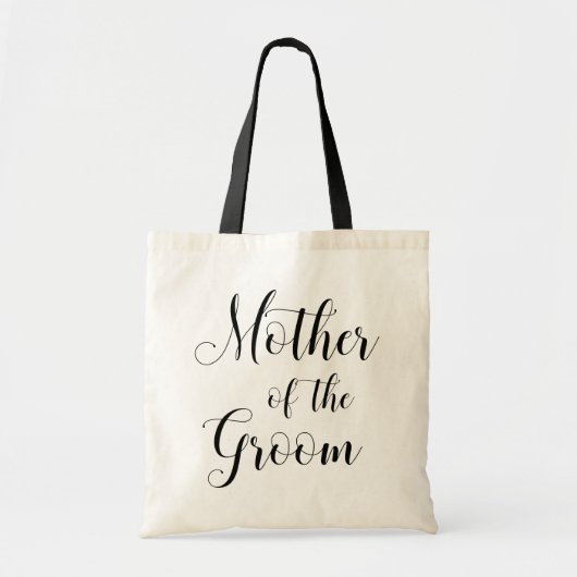 Moeder van de bruidegom. Zwart-wit trouwtas Tote Bag (Voorkant)