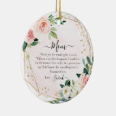 Moeder van de bruidgeschenk van de bruid keramisch ornament (Rechts)