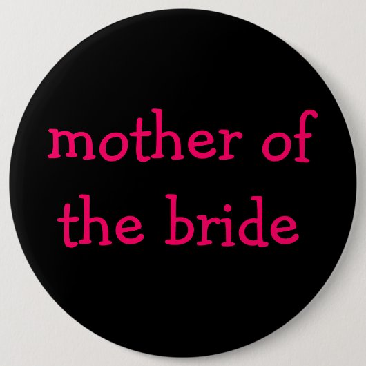 moeder van de bruidknop ronde button 6,0 cm (Voorkant)
