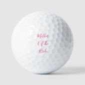 Moeder van de bruidsbruid Elegant Gift Wedding Fav Golfballen (Voorkant)