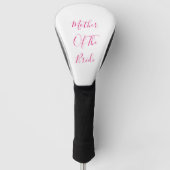 Moeder van de bruidsbruid Elegant Gift Wedding Fav Golfheadcover (Voorkant)