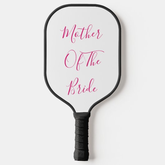 Moeder van de bruidsbruid Elegant Gift Wedding Fav Pickleball Paddle (Achterkant)
