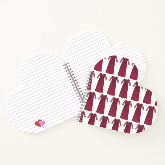 Moeder van de bruidsbruidebruin maroon Wedding Gow Notitieboek (Binnen)