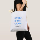 Moeder van de bruidsbruidebruine bruidsschat tote bag (Dichtbij)