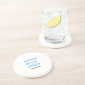 Moeder van de bruidsbruidebruine bruidsschat zandsteen onderzetter (Zijkant)