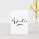 Moeder van de bruidskaart kaart (Gele Bloem)