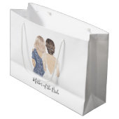 Moeder van de bruidskaarttas groot cadeauzakje (Voorkant Gekanteld)