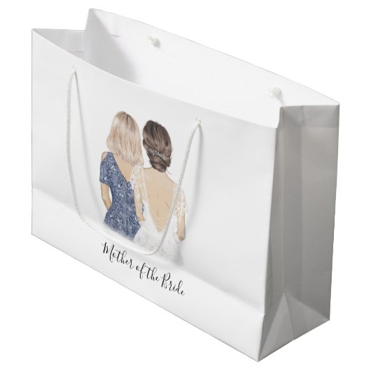 Moeder van de bruidskaarttas groot cadeauzakje (Voorkant Gekanteld)