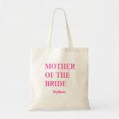 Moeder van de bruidsroze bruiloft Gift Favor Cute Tote Bag (Voorkant)