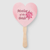 Moeder van de bruidsroze handwaaier (Achterkant)