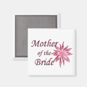 Moeder van de bruidsroze magneet (Voorkant / Achterkant)
