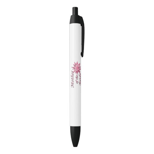 Moeder van de bruidsroze zwarte inkt pen (Achterkant (Verticaal))