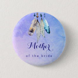 Moeder van de bruidsschat Waterverf Veters Ronde Button 5,7 Cm