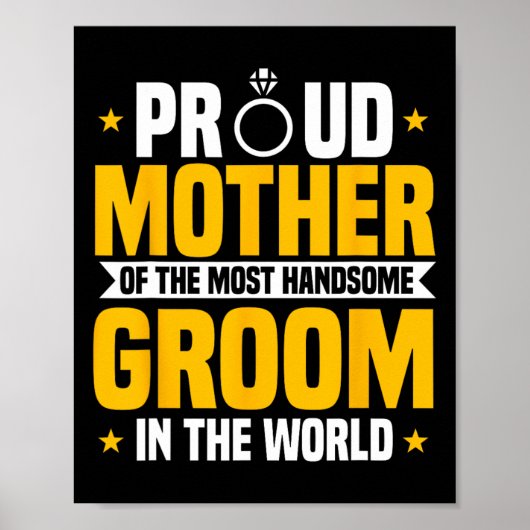 Moeder van de bruidsste bruiloft moeder poster (Voorkant)