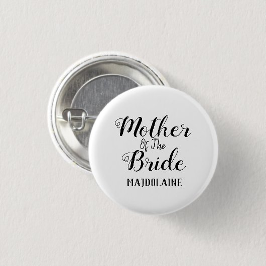 Moeder van de bruidte Button (Voorkant /achterkant)