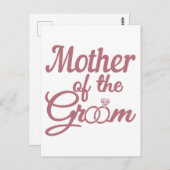 Moeder van de bruinbruiloft familie komt overeen briefkaart (Voorkant / Achterkant)