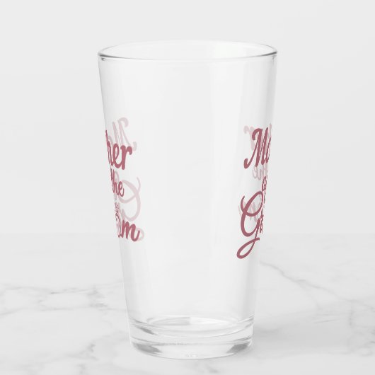 Moeder van de bruinbruiloft familie komt overeen glas (Links)