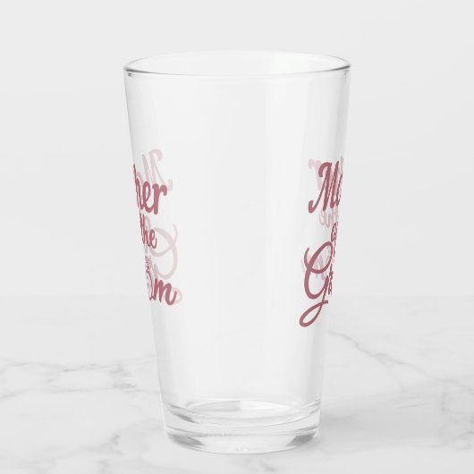 Moeder van de bruinbruiloft familie komt overeen glas (Rechts)