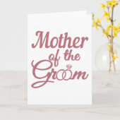 Moeder van de bruinbruiloft familie komt overeen kaart (Gele Bloem)